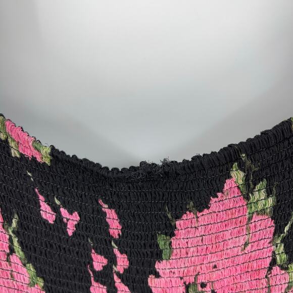 RIXO | Yas Shirred Midi Dress Blossom Pink Floral Chiffon 4XL 18 Plus Size - Picture 7 of 16